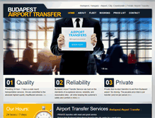 Tablet Screenshot of budapestairporttransfer.org